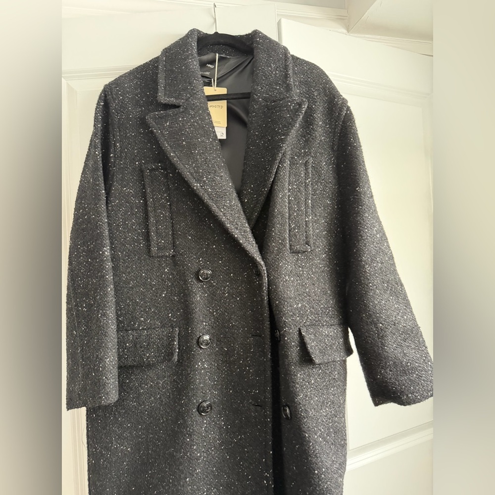 Mango Speckled Italian Wool Coat - Picture 7 of 10